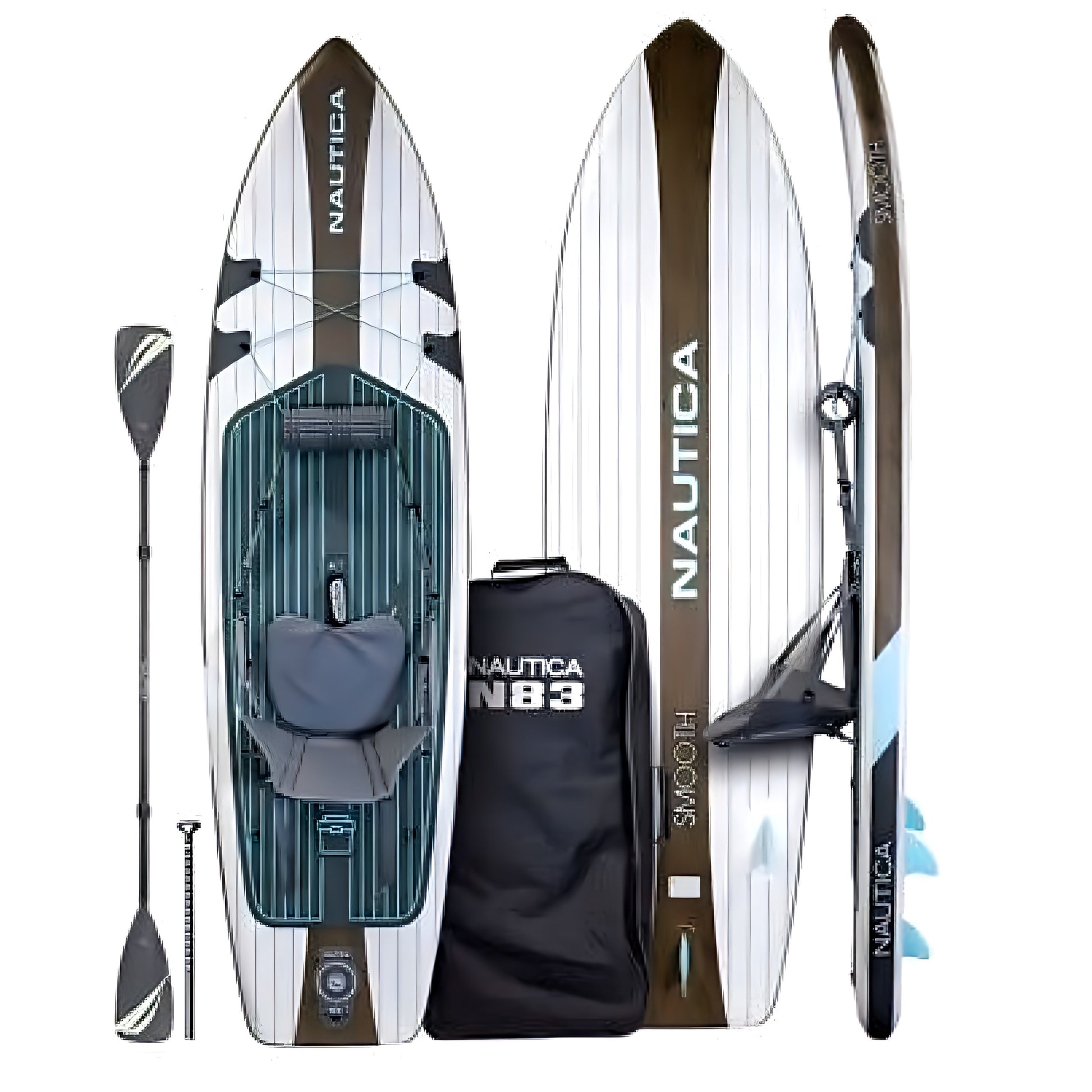 Nautica Body Glove Inflatable Stand Up Paddle Board SUP Surf Board, with seat for Kayak, Hybrid Model For Sale